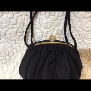 JR vintage black evening bag